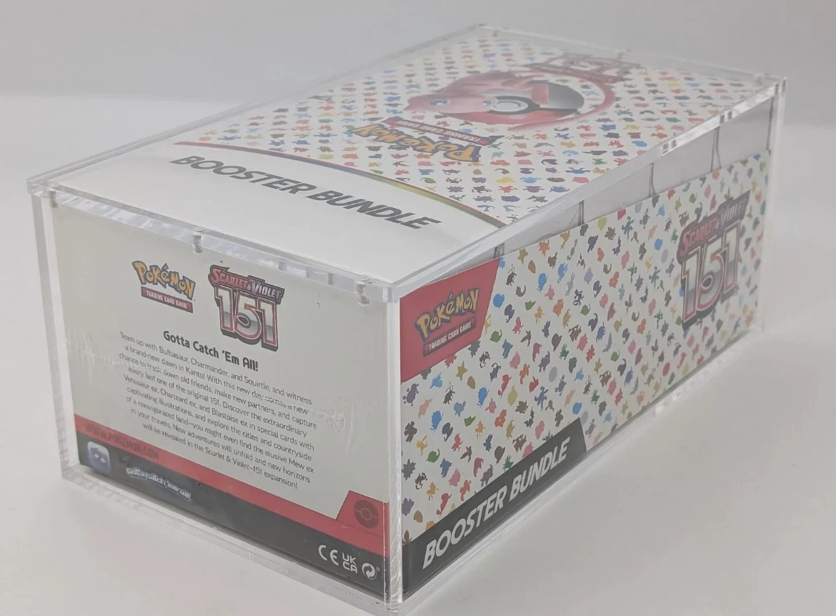 Pokémon TCG 151 Scarlet & Violet Display Case Booster Bundle (10 Kutu + Akrilik Kasa, Yeni & Kapalı)