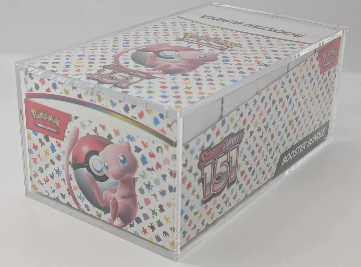 Pokémon TCG 151 Scarlet & Violet Display Case Booster Bundle (10 Kutu + Akrilik Kasa, Yeni & Kapalı)