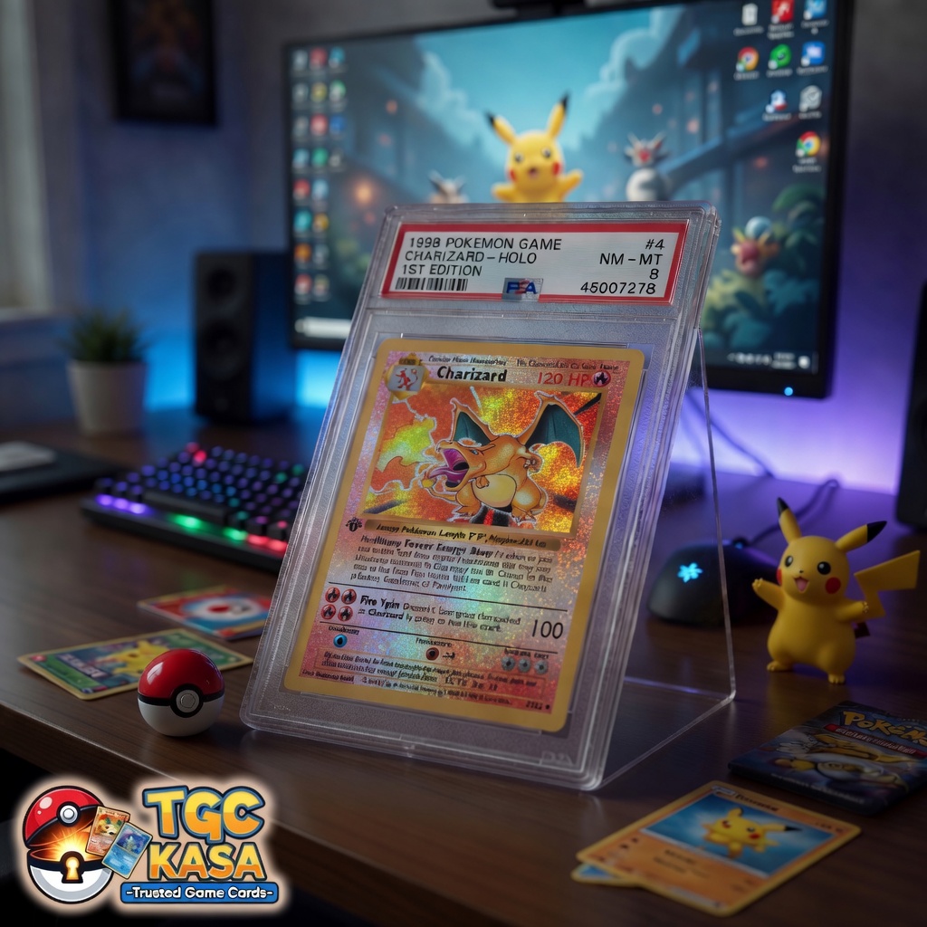 1999 Pokemon TCG Game #4 Charizard-Holo 1st Edition PSA 8 NM-MT