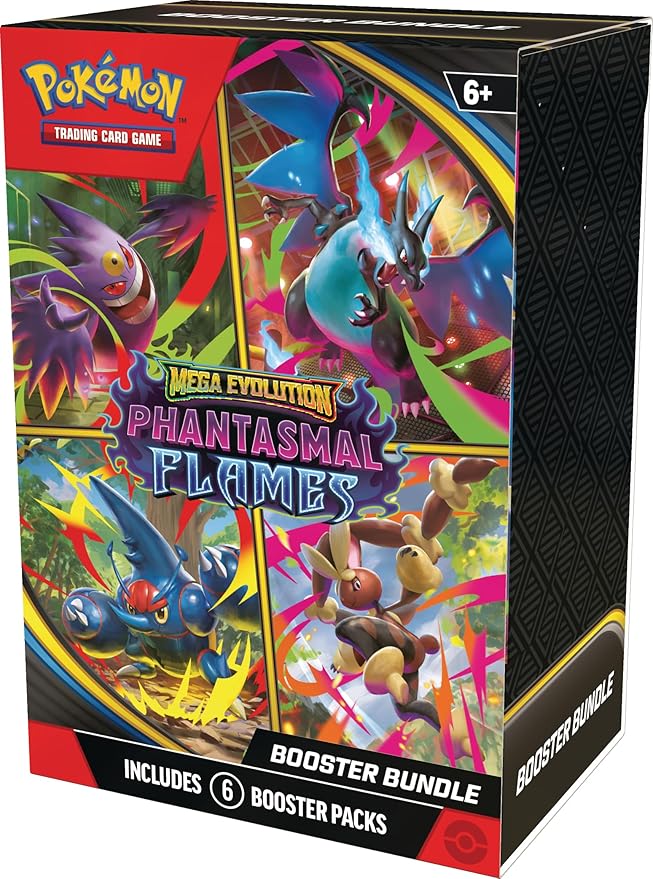 Pokémon Mega Evolution Phantasmal Flames Booster Bundle
